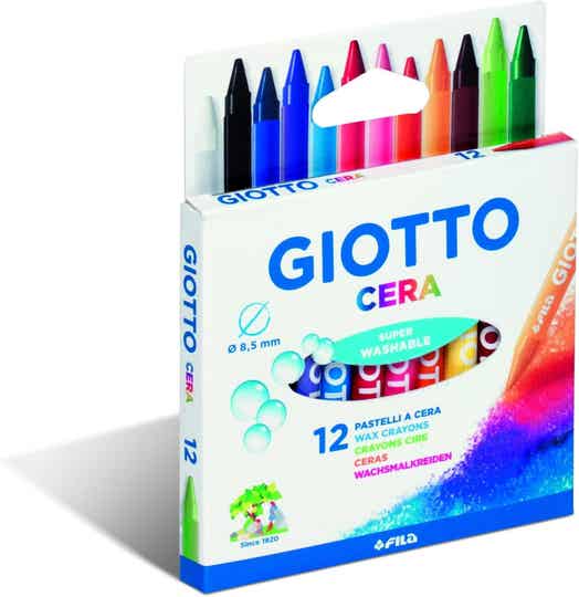 PASTELLI A CERA GIOTTO 12 COLORI