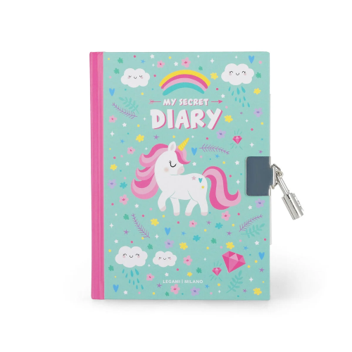 DIARIO SEGRETO CON LUCCHETTO MY SECRET DIARY  LEGAMI UNICORNO