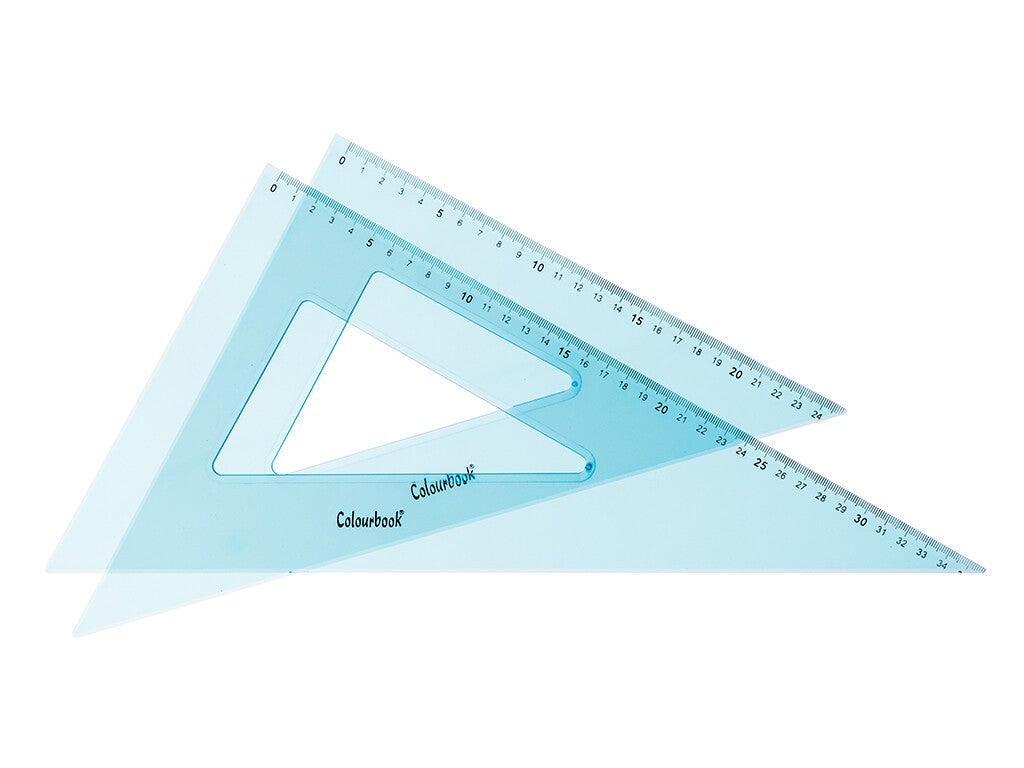SQUADRETTE COLOURBOOK 45° - 60° COPPIA 35cm