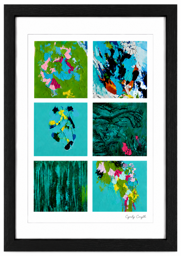 Reef - Grid I - Framed Giclee Art Print