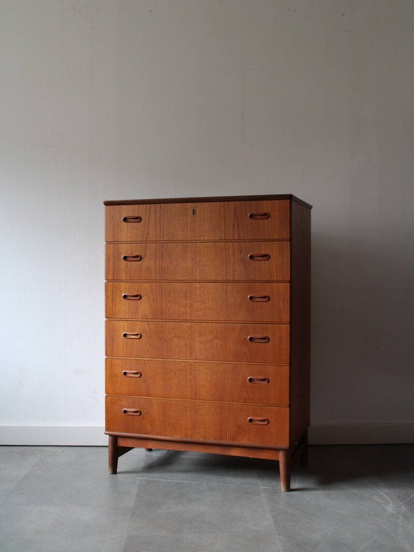 Vintage Deense ladekast in teak