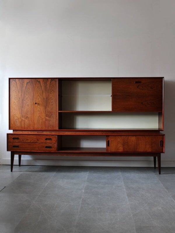 Nederlands vintage mid-century highboard in palissander