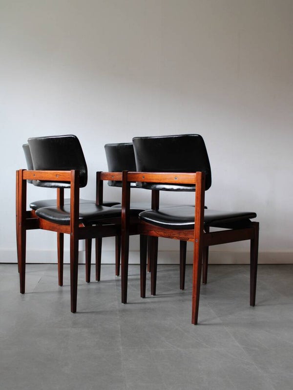 Vintage Nederlandse eetkamerstoelen door TopForm