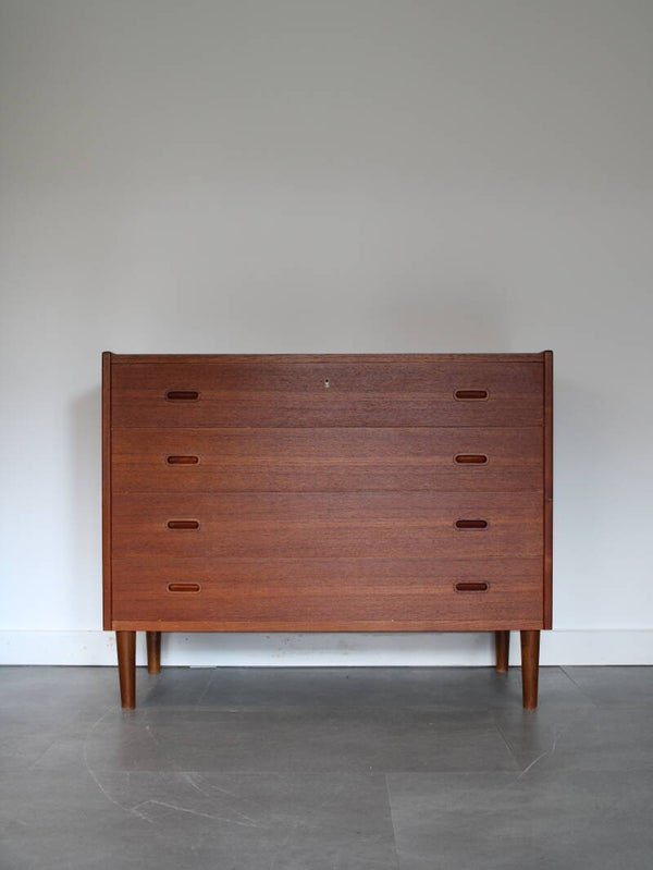 Vintage Deense ladekast in teak