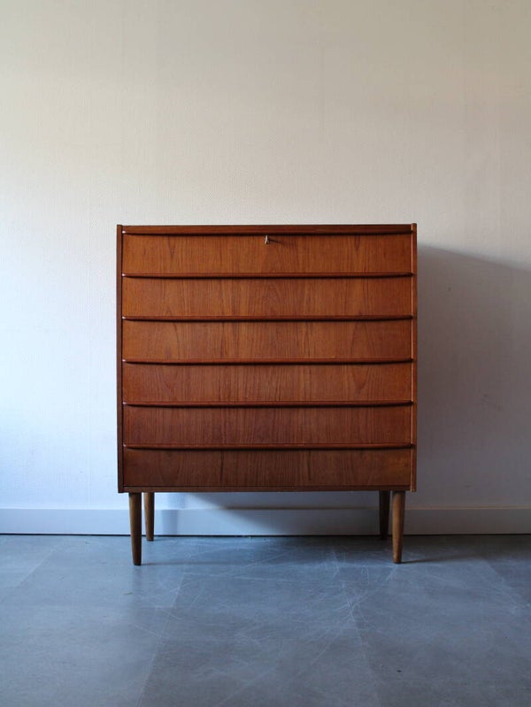 Vintage ladekast in teak