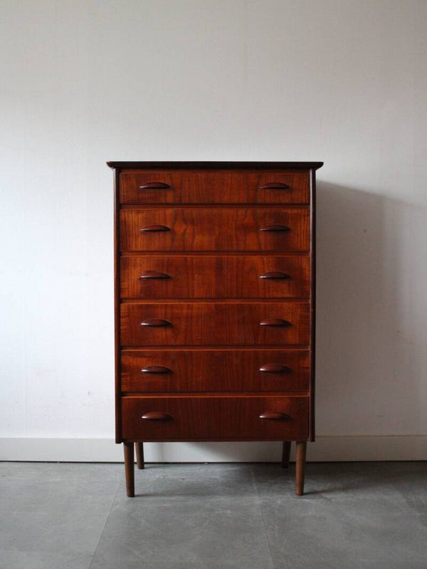 Vintage Deense ladekast in teak