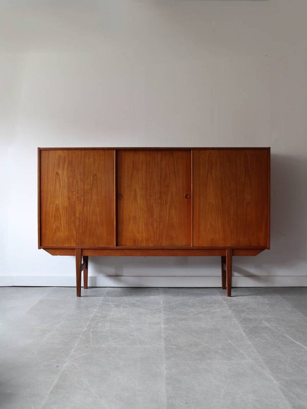 Vintage Deense highboard in teak