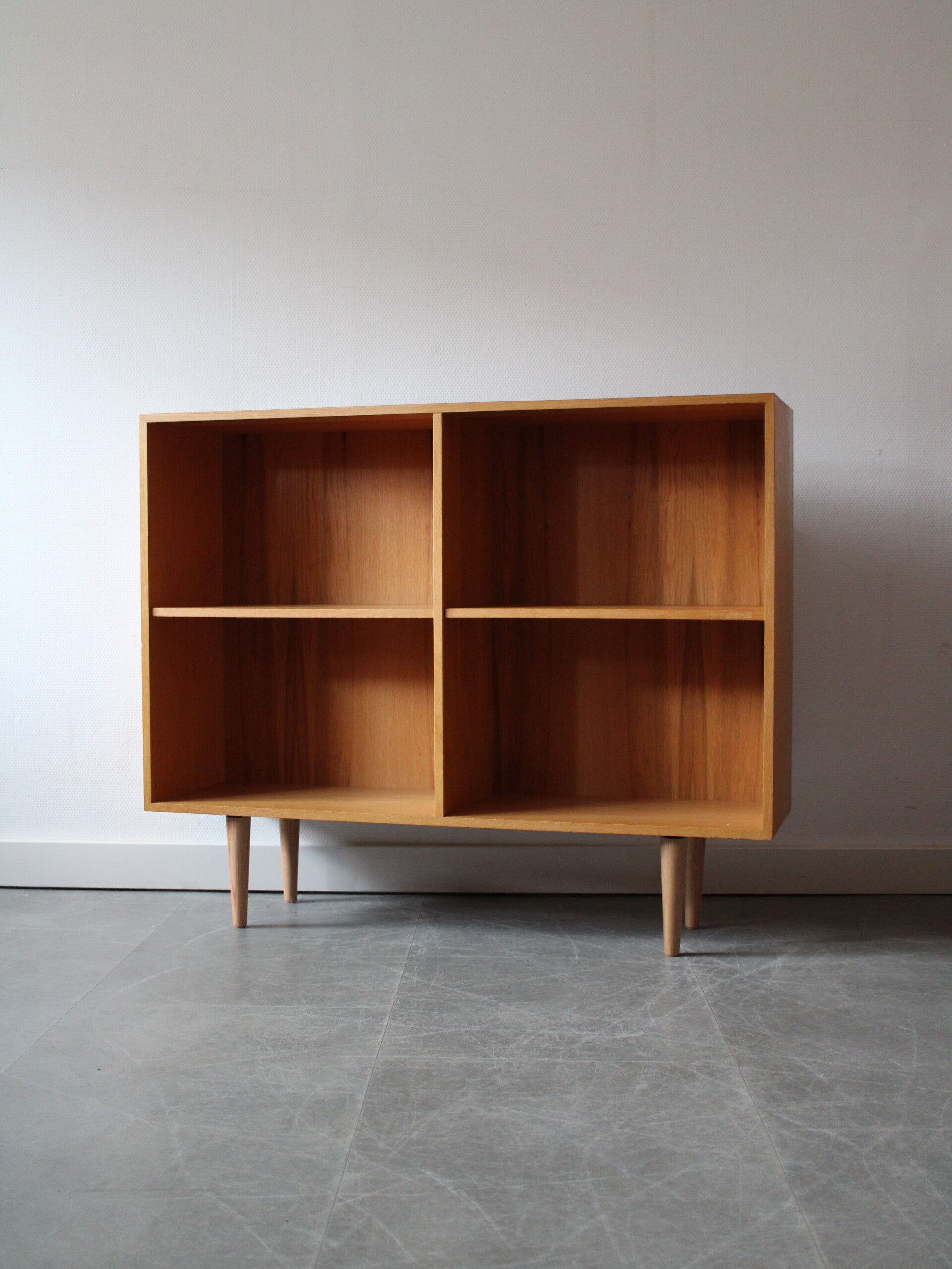 Vintage Deense boekenkast in eiken