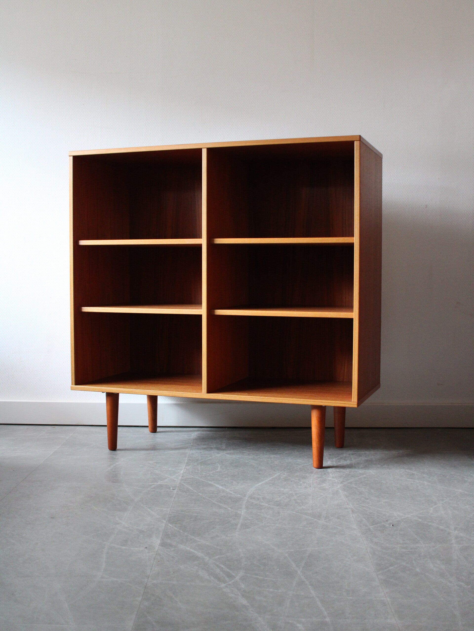 Vintage Deense boekenkast in teakhout