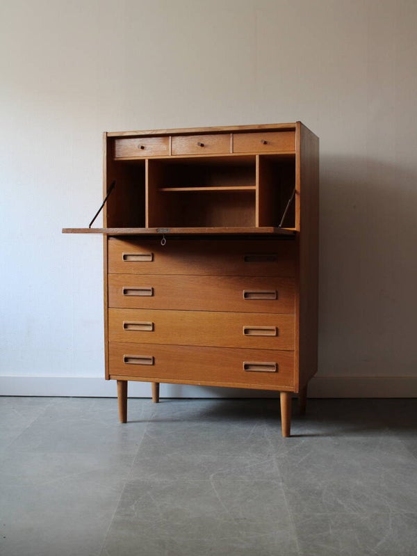 Vintage Deense barkast/secretaire