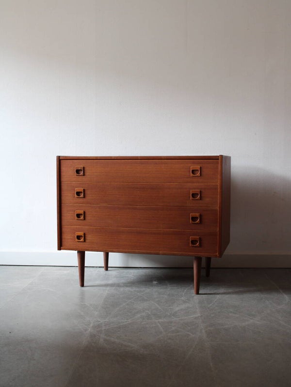 Vintage Deense ladekast in teak