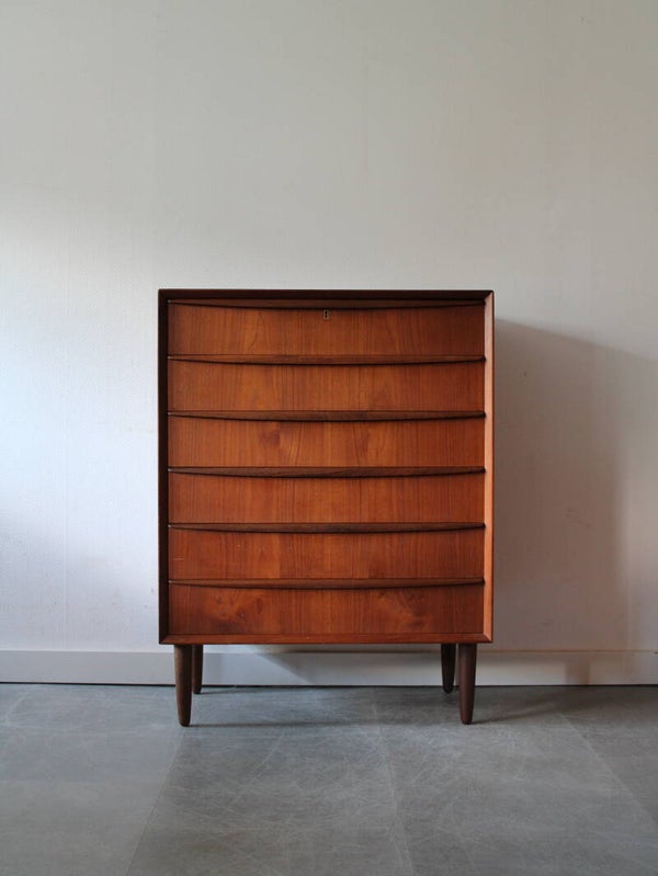 Vintage Deense ladekast in teak