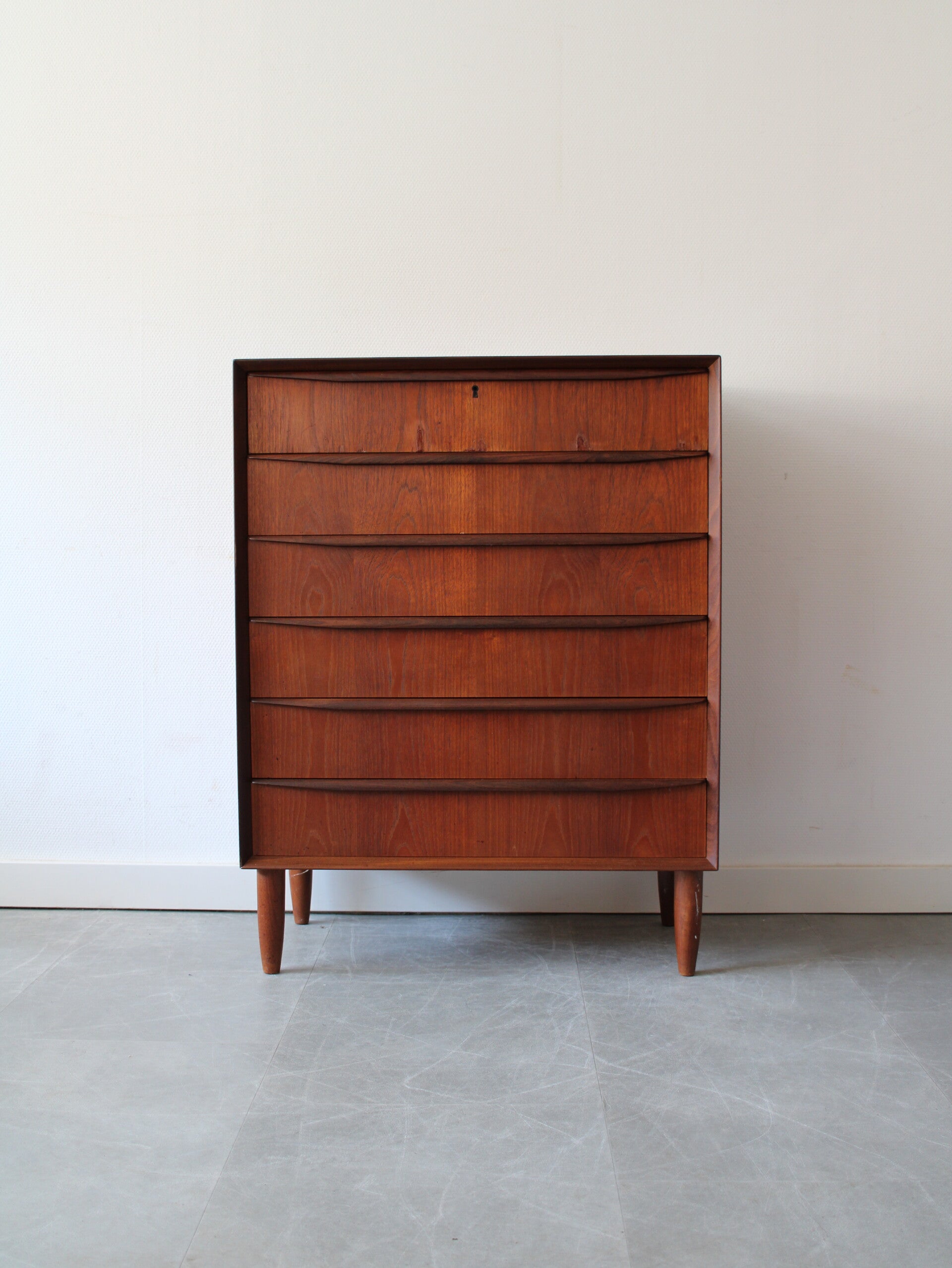 Vintage Deense ladekast in teak