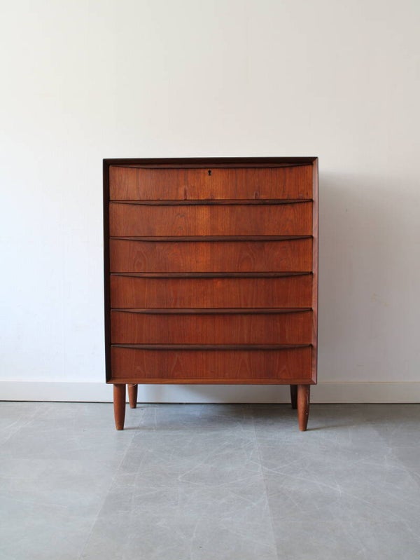 Vintage Deense ladekast in teak