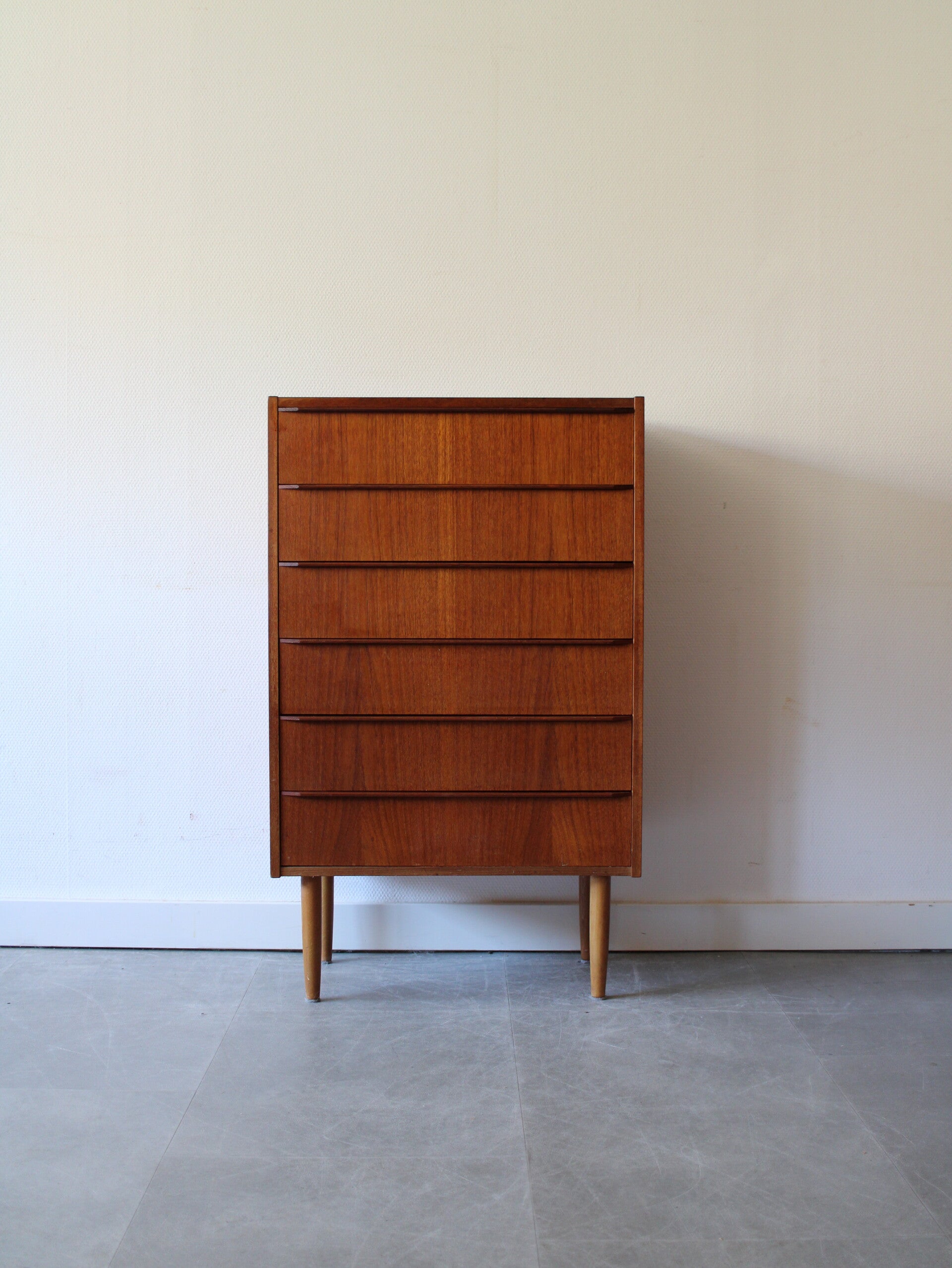 Vintage Deense ladekast in teak
