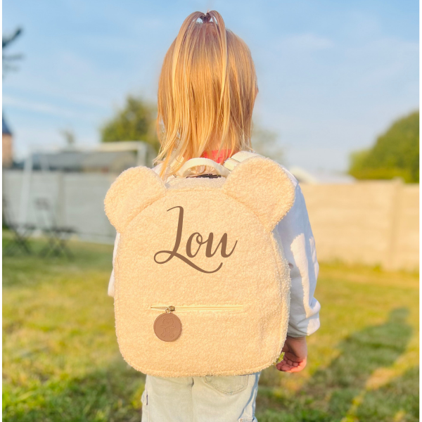 Cartable Ourson en Teddy