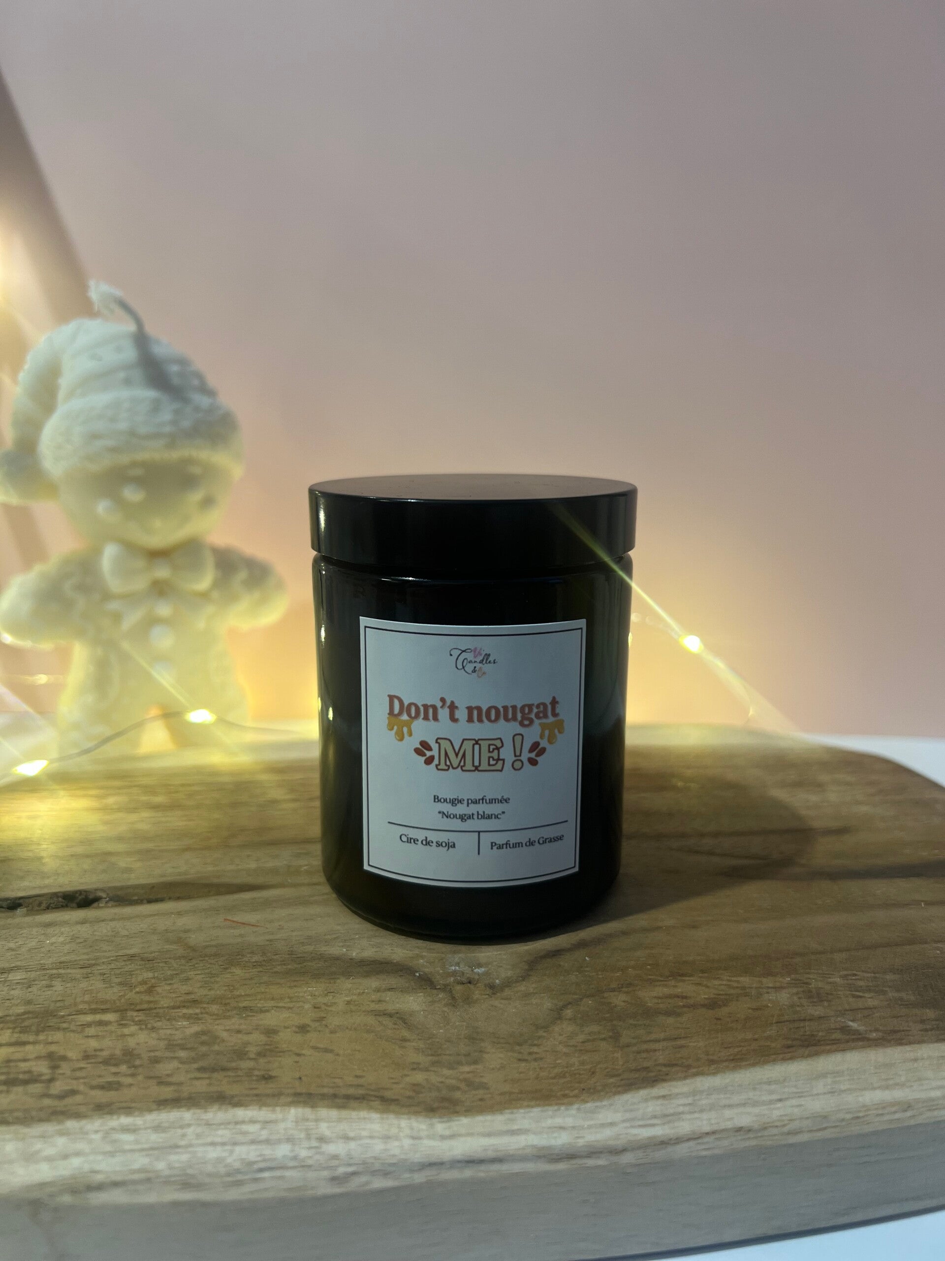 Bougie Nougat blanc