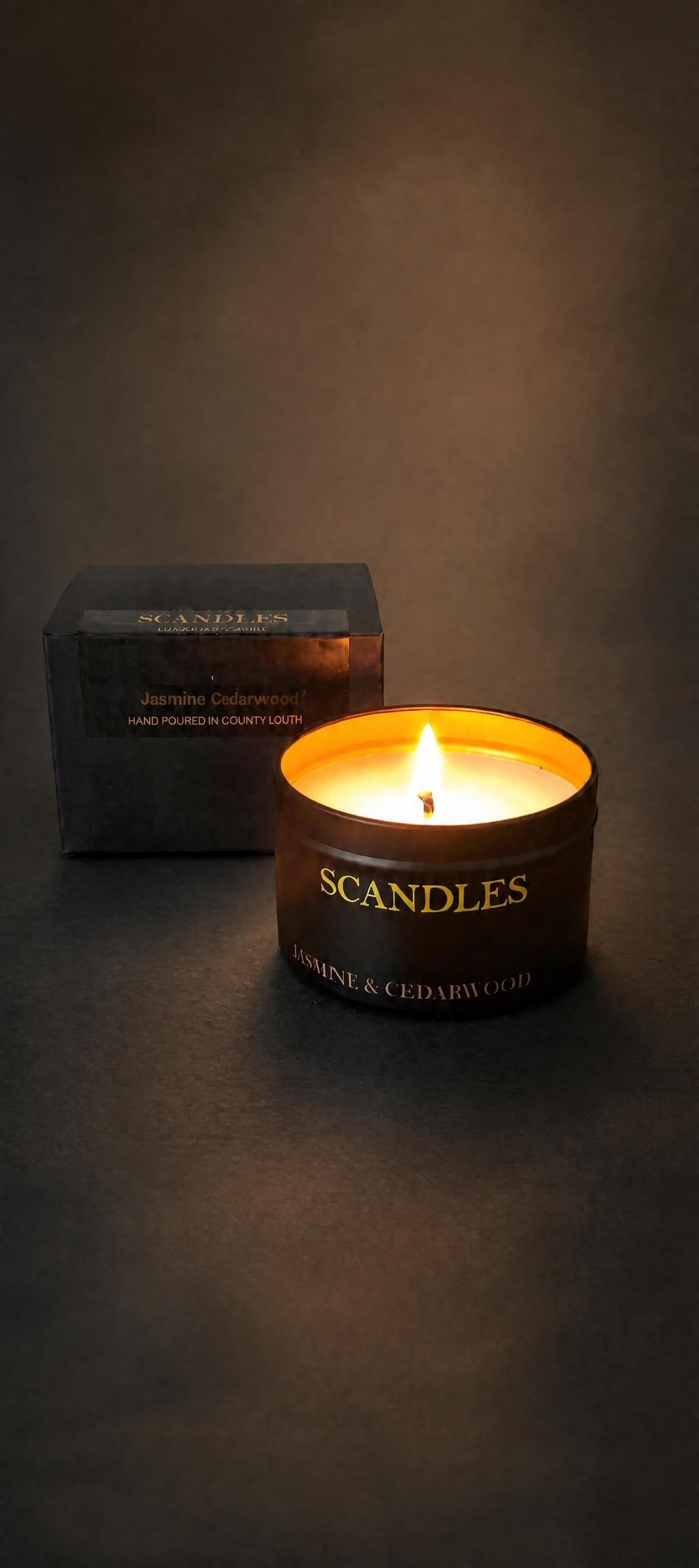 Large Tin Candle
