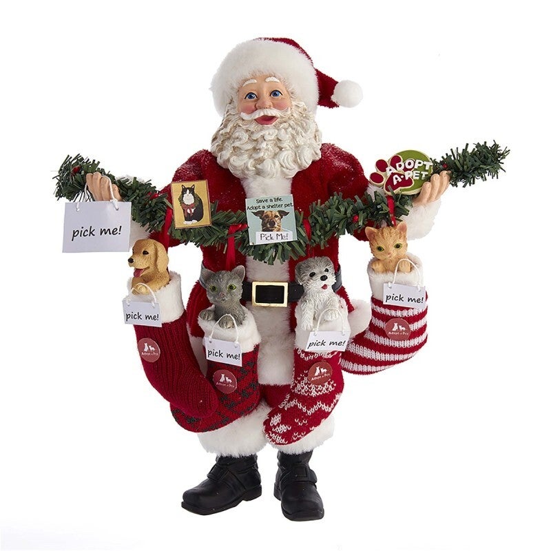 Adopt a pet - Kerstman - 27 cm