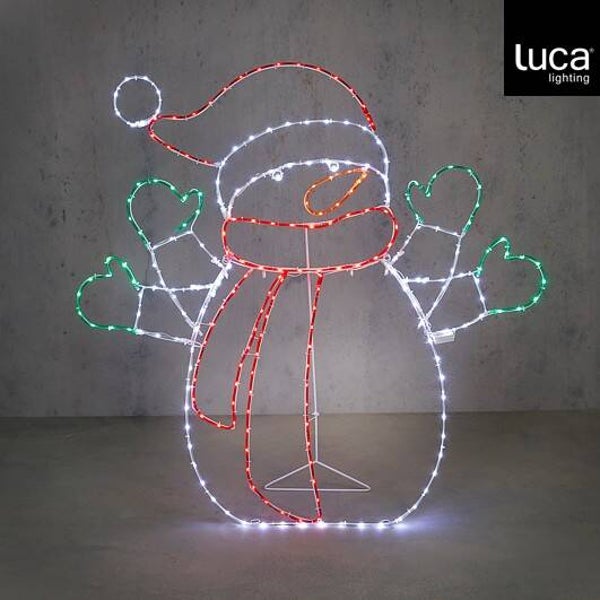 Sneeuwman - lichtslang IP44 - 118cm