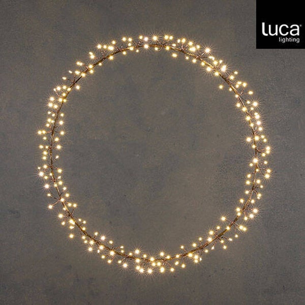 Krans - 210 Led twinkle WW IP 44 - 50cm