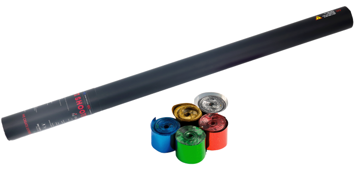 he confetti makerhandheld streamer 80 cm metalic (plastiek)