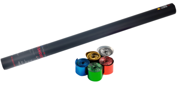 he confetti makerhandheld streamer 80 cm metalic (plastiek)