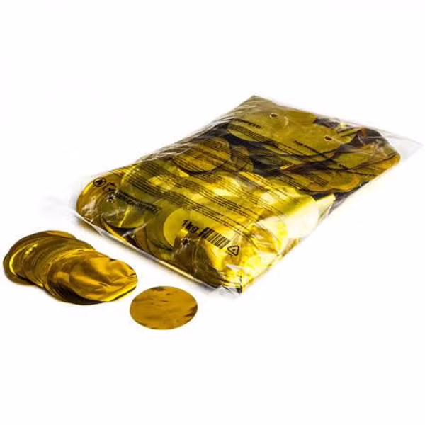 the confetti maker slowfall Metallic Confetti Round Ø 55mm pvc 1kg