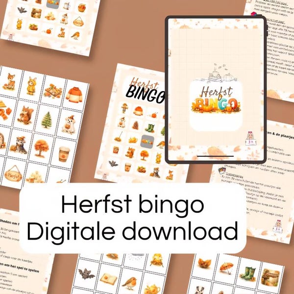 Herfst bingo - digitale download