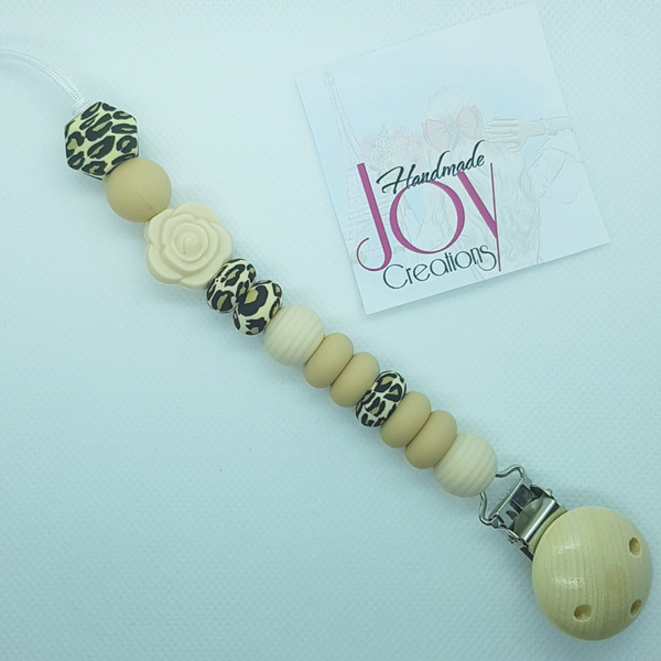 Fopspeenketting Cream