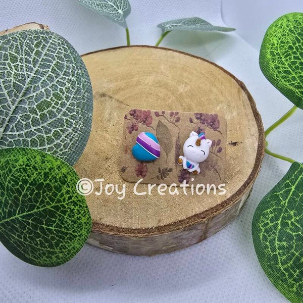 Oorbellen kids Unicorn en hart