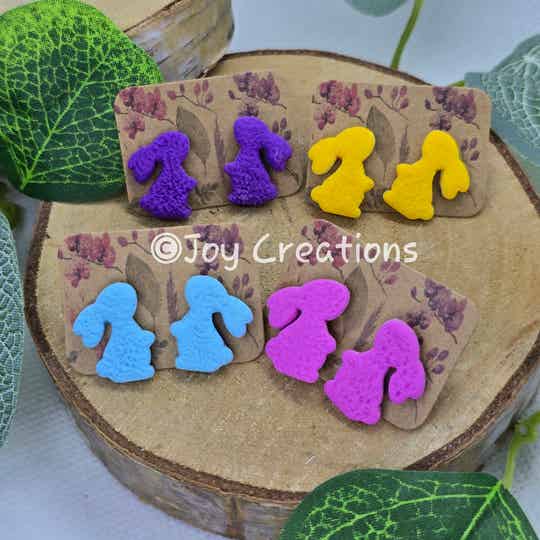 Oorbellen studs Konijntje