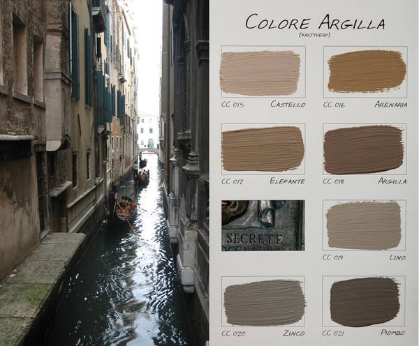 Colore Argilla - Kleurenkaart - Carte Colori