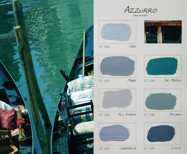 Azzurro - Kleurenkaart - Carte Colori
