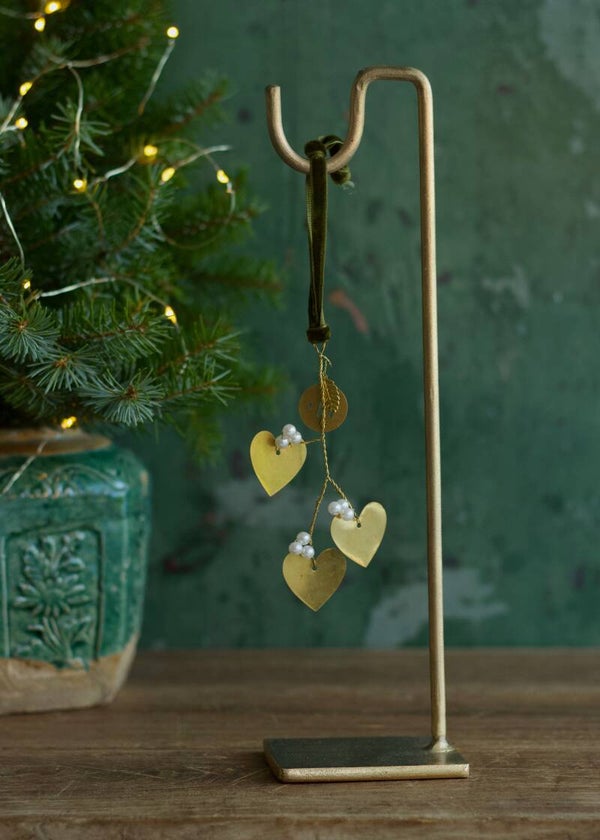 Ornament - Hartjes Tak Wit