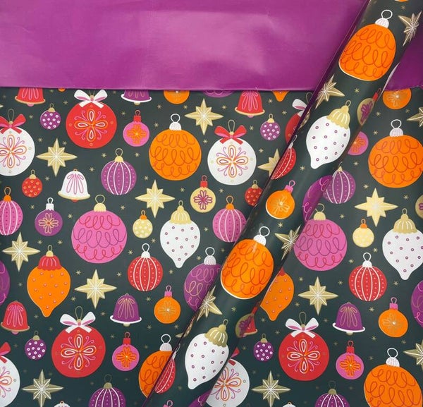 Luxe cadeaupapier - Kerstballen