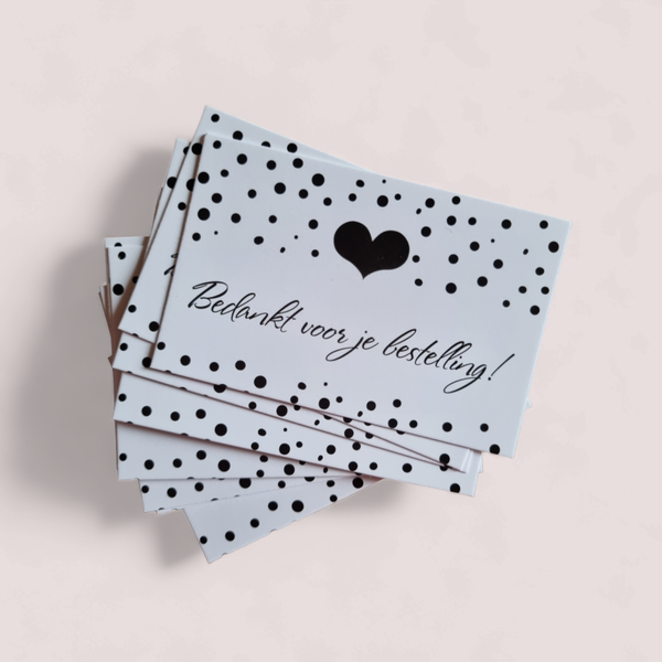 Kaartje - Bedankt voor je bestelling