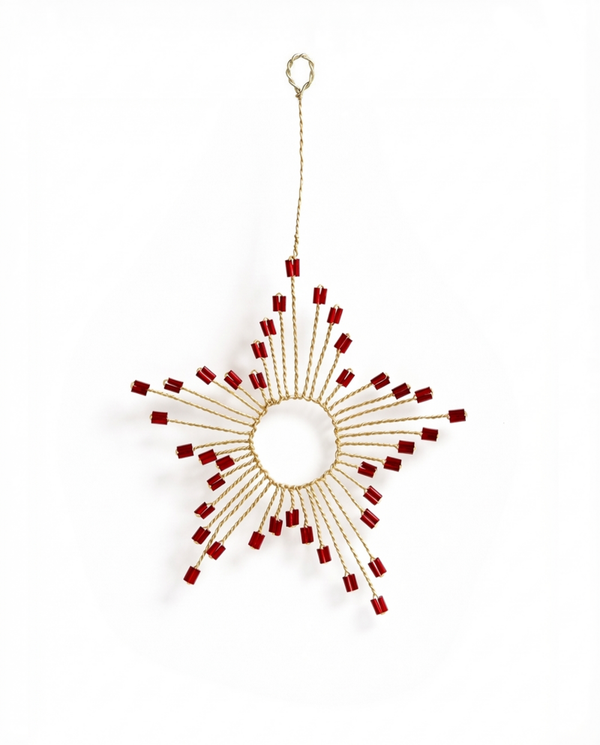 Ornament - Ster Rood