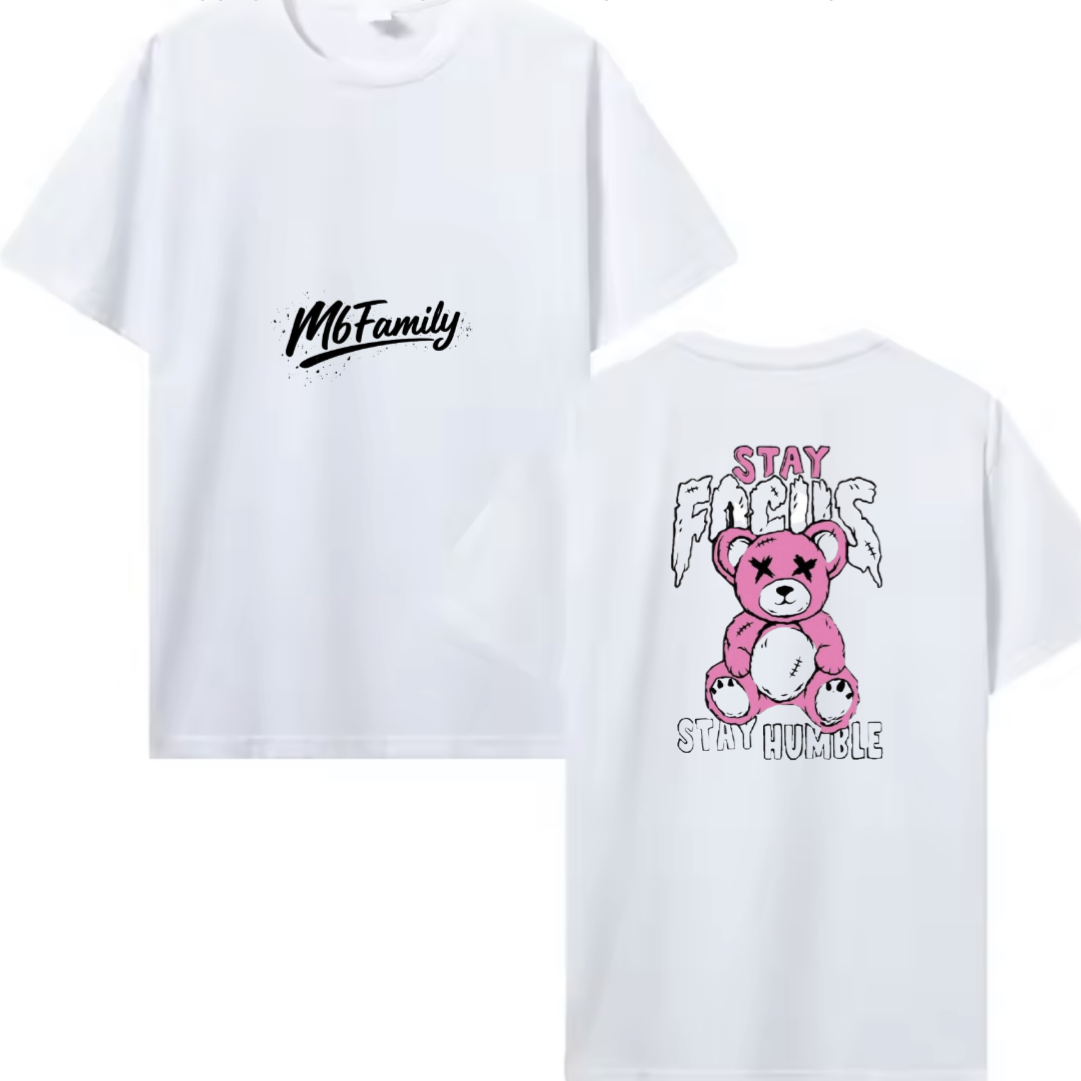 T shirt Mb family black white