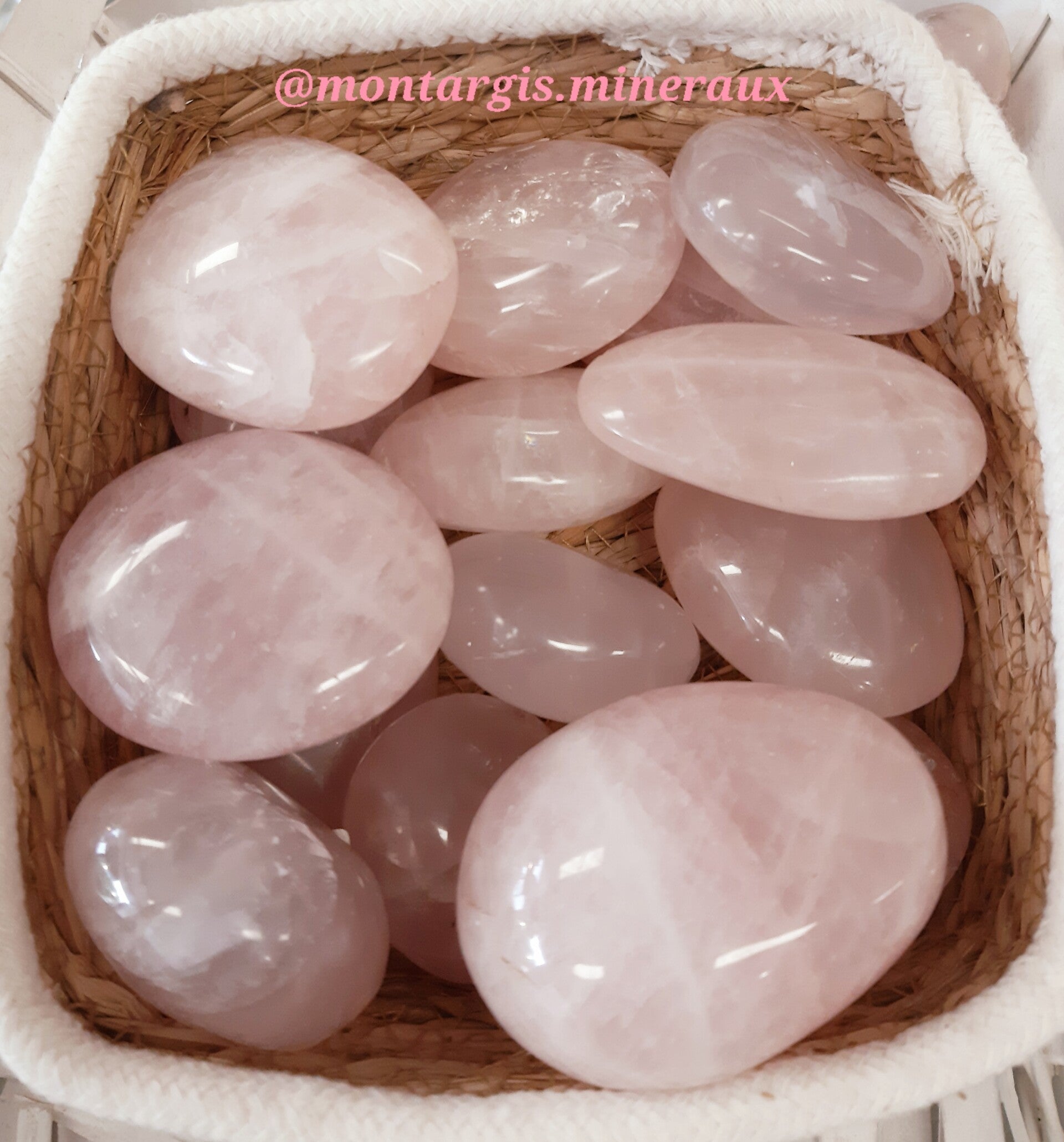 galets quartz rose