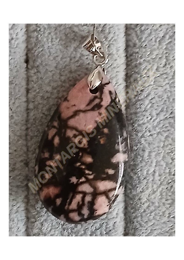 Pendentif goute Rhodonite 26-02
