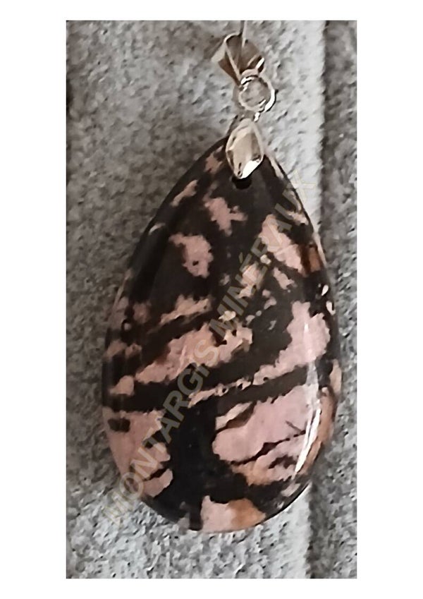 Pendentif goute Rhodonite 26-03