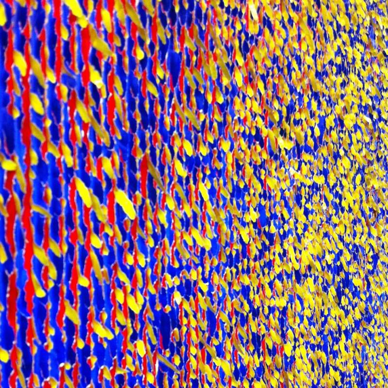 cf2-rby-leftview gem techn. paneel, golfkarton, acryl, papier. 80x80x2 2010