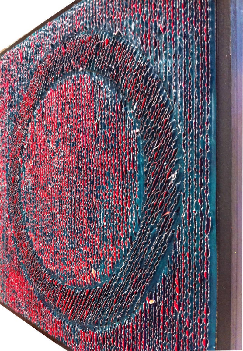 cf3-4 rightview.gem techn. paneel, golfkarton, papier, acryl. 70x70x2 - 2010