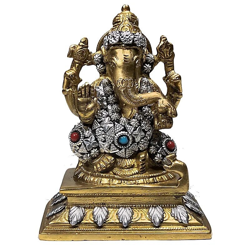 Statuette Ganesh en laiton