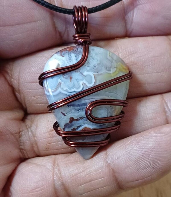 Pendentif Agate du Botswana