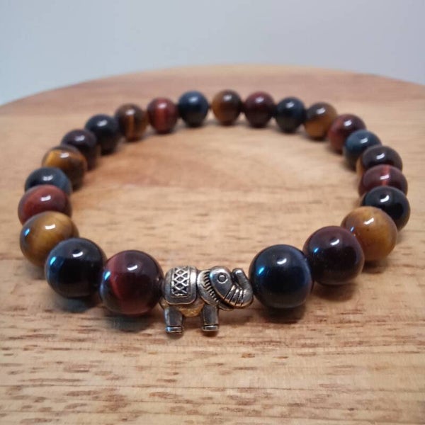 Bracelet 3 yeux 8 mm