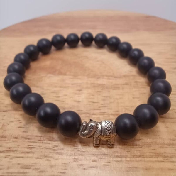 Bracelet Onyx mat 8 mm