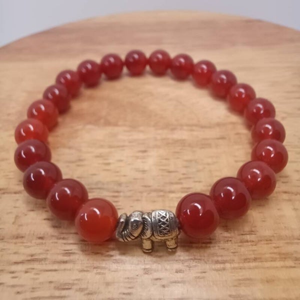 Bracelet Cornaline 8 mm