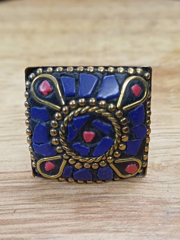 Bague médaillon Tibétain